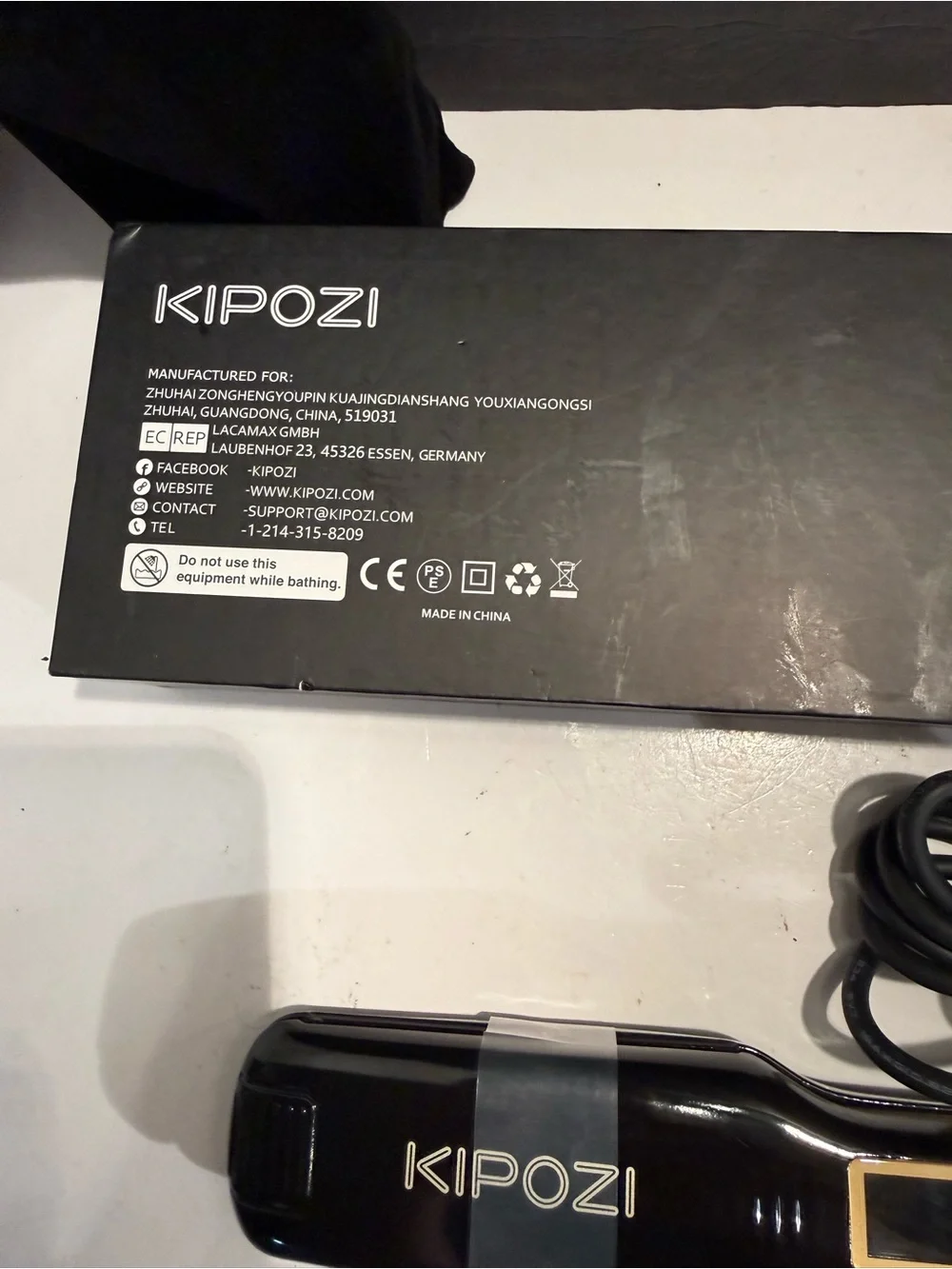 Kipozi professional NATO titanium flat iron model K – 139 extra hair straightene